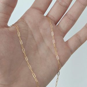 Dainty Gold Paperclip Choker